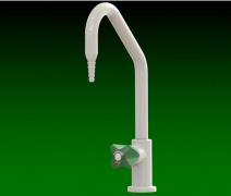 Laboratory swivel swan neck hot /cold water tap
