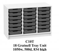 18 tray unit under worktop 1030 wide