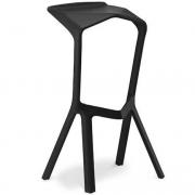 Designer stacking stool Black